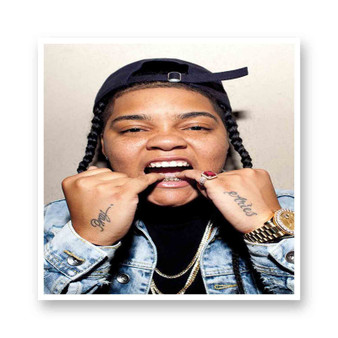 Hot Sauce Young MA Kiss-Cut Stickers White Transparent Vinyl Glossy