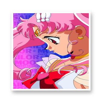 Sailor Chibi Moon Best Kiss-Cut Stickers White Transparent Vinyl Glossy