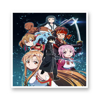 Sword Art Online Best Kiss-Cut Stickers White Transparent Vinyl Glossy