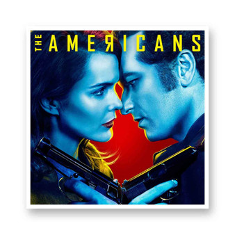 The Americans Best Kiss-Cut Stickers White Transparent Vinyl Glossy