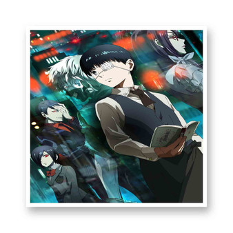 Tokyo Ghoul Best Kiss-Cut Stickers White Transparent Vinyl Glossy