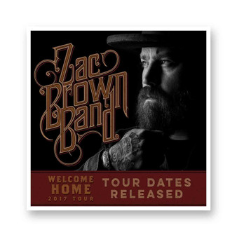 Zac Brown Band Best Kiss-Cut Stickers White Transparent Vinyl Glossy