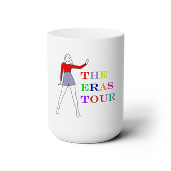 Taylor Swift The Eras Tour White Ceramic Mug 15oz With BPA Free