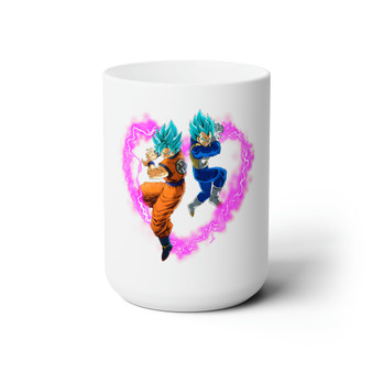 Son-Goku Saiyan Dragon Ball White Ceramic Mug 15oz With BPA Free