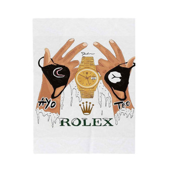 Ayo Teo Rolex Velveteen Plush Polyester Blanket Bedroom Family