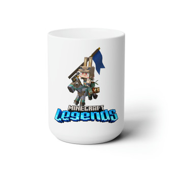 Minecraft Legends White Ceramic Mug 15oz With BPA Free