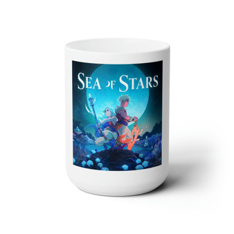 Sea of Stars White Ceramic Mug 15oz With BPA Free