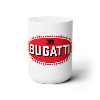 Bugatti White Ceramic Mug 15oz With BPA Free