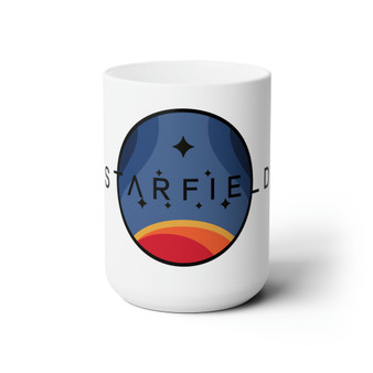 Starfield White Ceramic Mug 15oz With BPA Free