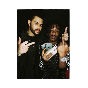 The Weeknd and Lil Uzi Vert Velveteen Plush Polyester Blanket Bedroom Family