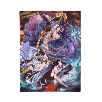 Yuel and Sochie Granblue Fantasy Velveteen Plush Polyester Blanket Bedroom Family