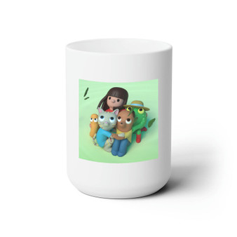 Anna and Friends White Ceramic Mug 15oz With BPA Free