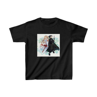 Sword Art Online Kirito and Asuna Arts Unisex Kids T-Shirt Clothing Heavy Cotton Tee