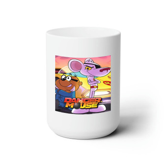 Danger Mouse White Ceramic Mug 15oz With BPA Free