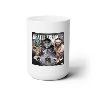 Death Triangle AEW White Ceramic Mug 15oz With BPA Free