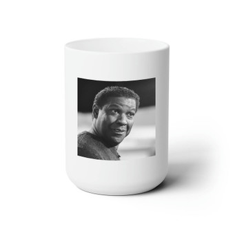 Denzel Washington White Ceramic Mug 15oz With BPA Free