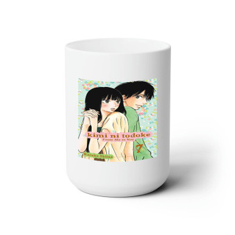 From Me To You Kimi ni Todoke White Ceramic Mug 15oz With BPA Free