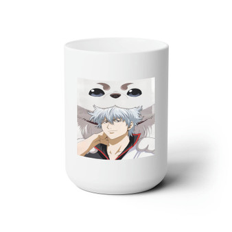 Gintoki Sakata Gintama White Ceramic Mug 15oz With BPA Free