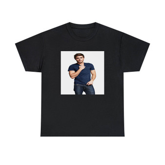 Zac Efron Unisex T-Shirts Classic Fit Heavy Cotton Tee Crewneck