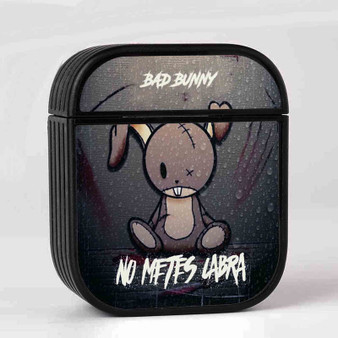 Bad Bunny Tu No Metes Cabra AirPods Case Cover Sublimation Hard Durable Plastic Glossy