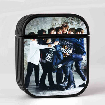 BTS Bangtan Boys AirPods Case Cover Sublimation Hard Durable Plastic Glossy