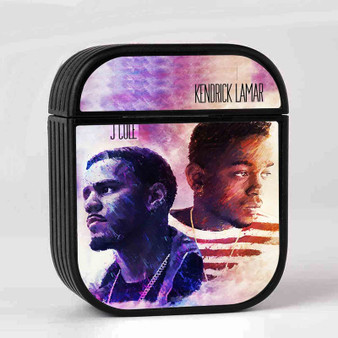 Kendrick Lamar And J Cole AirPods Case Cover Sublimation Hard Durable Plastic Glossy