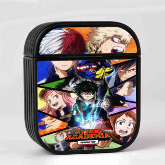 My Hero Academia AirPods Case Cover Sublimation Hard Durable Plastic Glossy