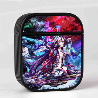 No Game No Life Zero AirPods Case Cover Sublimation Hard Durable Plastic Glossy