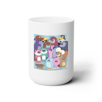 Luna Chip and Inkie Adventure Rangers Go White Ceramic Mug 15oz With BPA Free