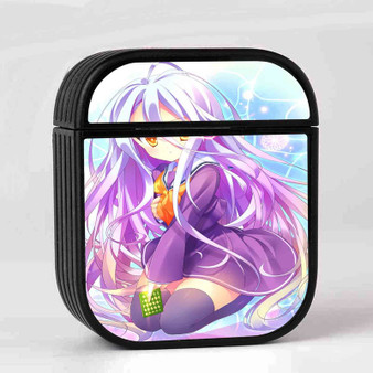 Shiro No Game No Life AirPods Case Cover Sublimation Hard Durable Plastic Glossy