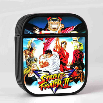 Street Fighter II AirPods Case Cover Sublimation Hard Durable Plastic Glossy