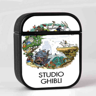 Studio Ghibli Tribute AirPods Case Cover Sublimation Hard Durable Plastic Glossy