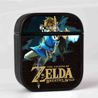 The Legend of Zelda Breath of the Wild Link AirPods Case Cover Sublimation Hard Durable Plastic Glossy