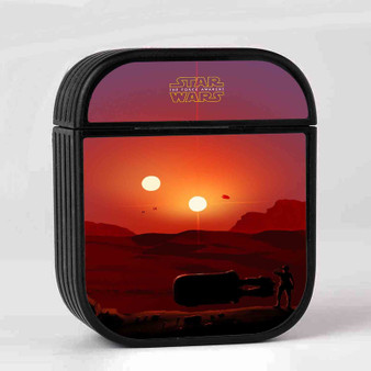 Visit Tatooine Star Wars AirPods Case Cover Sublimation Hard Durable Plastic Glossy