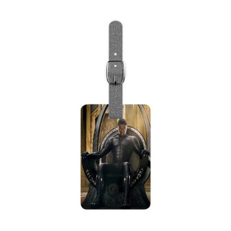 Black Panther Polyester Saffiano Rectangle White Luggage Tag Card Insert