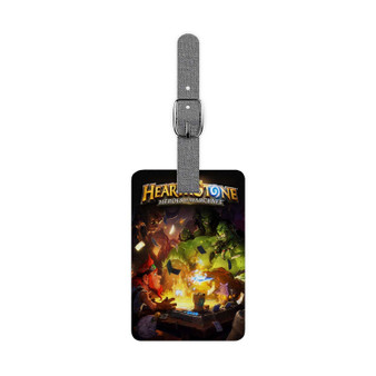 Hearthstone Heroes of Warcraft Polyester Saffiano Rectangle White Luggage Tag Card Insert