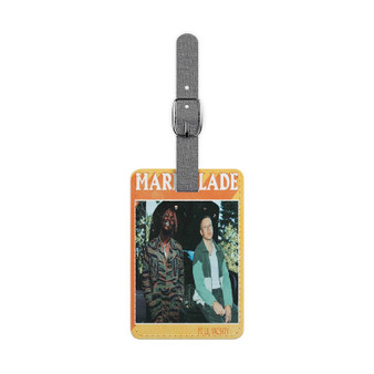 Macklemore feat Lil Yachty Polyester Saffiano Rectangle White Luggage Tag Card Insert