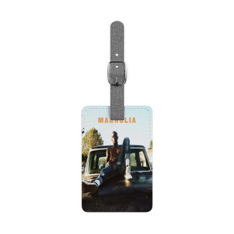 Magnolia Buddy Feat Wiz Khalifa Polyester Saffiano Rectangle White Luggage Tag Card Insert