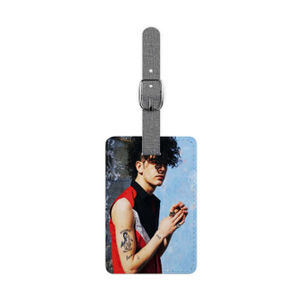 Matt Healy Polyester Saffiano Rectangle White Luggage Tag Card Insert
