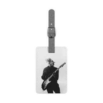 Matt Healy Guitar Polyester Saffiano Rectangle White Luggage Tag Card Insert