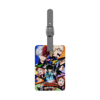 My Hero Academia Polyester Saffiano Rectangle White Luggage Tag Card Insert