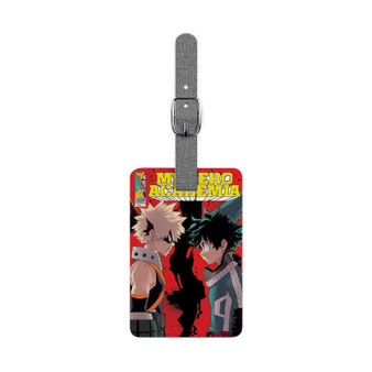My Hero Academia Anime Polyester Saffiano Rectangle White Luggage Tag Card Insert