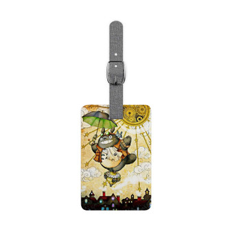 Neighbor Totoro Polyester Saffiano Rectangle White Luggage Tag Card Insert