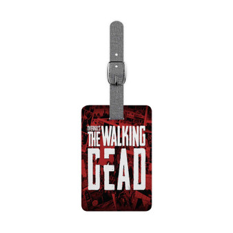 Overkill s The Walking Dead Polyester Saffiano Rectangle White Luggage Tag Card Insert