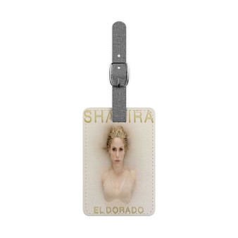 Shakira Trap Polyester Saffiano Rectangle White Luggage Tag Card Insert