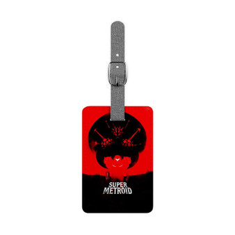 Super Metroid Polyester Saffiano Rectangle White Luggage Tag Card Insert
