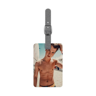 Taylor Caniff Polyester Saffiano Rectangle White Luggage Tag Card Insert