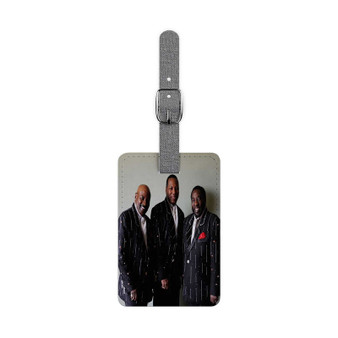 The O Jays Polyester Saffiano Rectangle White Luggage Tag Card Insert