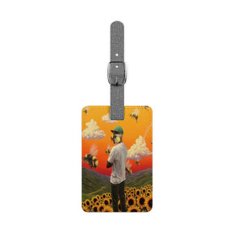 Tyler The Creator Boredom Polyester Saffiano Rectangle White Luggage Tag Card Insert