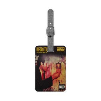 Unforgettable by French Montana Polyester Saffiano Rectangle White Luggage Tag Card Insert